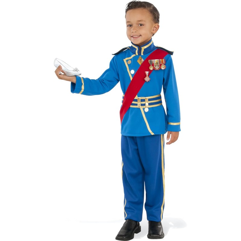 Rubies - Costume Principe Reale Personaggio Bambini, Multicolore, Tg.M (5/7 anni) 630964-M