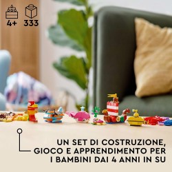 LEGO Classic Divertimento Creativo sull’Oceano, Giocattoli Creativi per Bambini dai 4 Anni in su, Idee Regalo, Mattoncini da Cos