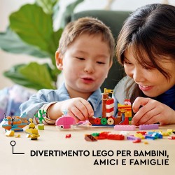 LEGO Classic Divertimento Creativo sull’Oceano, Giocattoli Creativi per Bambini dai 4 Anni in su, Idee Regalo, Mattoncini da Cos