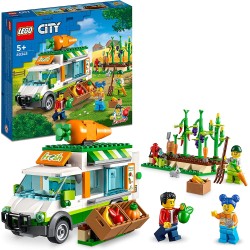 LEGO City Il Furgone del Fruttivendolo, Set con Camion Giocattolo, Fattoria Mobile e Minifigure, Giochi per Bambini dai 5 Anni i