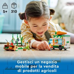 LEGO City Il Furgone del Fruttivendolo, Set con Camion Giocattolo, Fattoria Mobile e Minifigure, Giochi per Bambini dai 5 Anni i