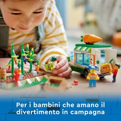 LEGO City Il Furgone del Fruttivendolo, Set con Camion Giocattolo, Fattoria Mobile e Minifigure, Giochi per Bambini dai 5 Anni i