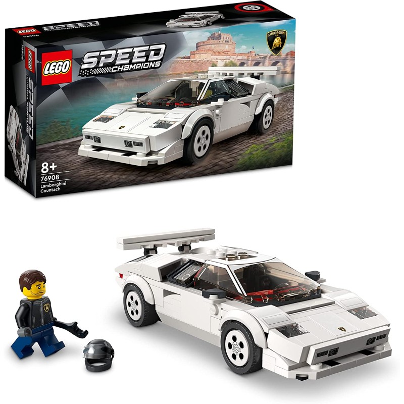 LEGO Speed Champions Lamborghini Countach, Giochi per Bambini dagli 8 Anni in su, Auto Sportiva Giocattolo, Replica Supercar, Co