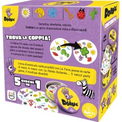 Asmodee - Dobble, Eco-Sleeve, Divertente Gioco da Tavolo per Tutta la Famiglia, 2-8 Giocatori, 6+ Anni, Edizione in Italiano