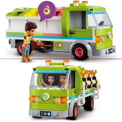 LEGO Friends Camion Riciclaggio Rifiuti, con Mini Bambolina Emma, Set Costruzioni Nettezza Urbana Giocattolo, Giochi per Bambini