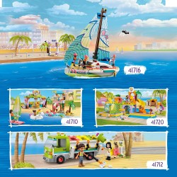 LEGO Friends Camion Riciclaggio Rifiuti, con Mini Bambolina Emma, Set Costruzioni Nettezza Urbana Giocattolo, Giochi per Bambini