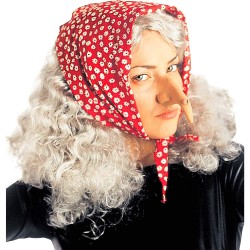 Windmann - Parrucca Befana con Foulard, 6009B