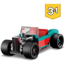 LEGO Creator 3in1 Street Racer, Macchine Giocattolo, Auto da Corsa, Giochi per Bambini dai 7 Anni in su, Set di Costruzione con 