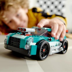 LEGO Creator 3in1 Street Racer, Macchine Giocattolo, Auto da Corsa, Giochi per Bambini dai 7 Anni in su, Set di Costruzione con 