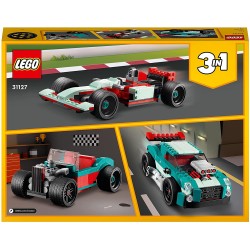 LEGO Creator 3in1 Street Racer, Macchine Giocattolo, Auto da Corsa, Giochi per Bambini dai 7 Anni in su, Set di Costruzione con 