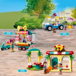 LEGO Friends Boutique di Moda Mobile, con Motorino Elettrico, Parrucchiere e Accessori per Mini Bamboline, Giochi per Bambini da