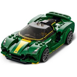 LEGO Speed Champions Lotus Evija, Macchina Giocattolo da Corsa, Modello Replica Auto Sportiva con Minifigure Pilota, Set da Coll