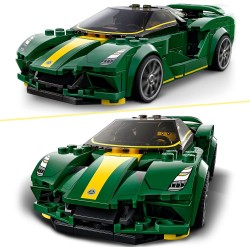 LEGO Speed Champions Lotus Evija, Macchina Giocattolo da Corsa, Modello Replica Auto Sportiva con Minifigure Pilota, Set da Coll