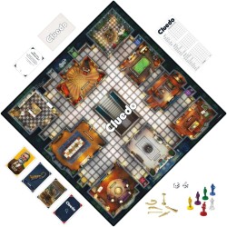 Cluedo Classico Refresh (Gioco in Scatola, Hasbro Gaming), da 8 Anni, Cluedo Rivisitato per 2-6 Giocatori, Giochi del Mistero e 