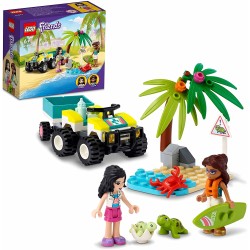 LEGO Friends Veicolo di Protezione delle Tartarughe, Animali Marini Giocattolo per Bambini dai 6 Anni, ATV e Roulotte, 41697