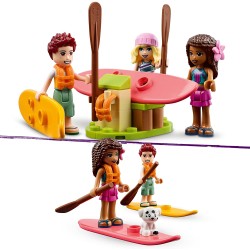 LEGO Friends Glamping sulla Spiaggia, Giocattoli per Bambini e Bambine di 6 Anni con 3 Mini Bamboline e Accessori, 41700