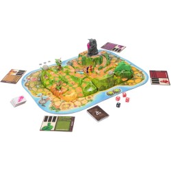 Editrice Giochi - Jumanji Fuga Selvaggia, Jumanji Il Gioco da Tavolo Cooperativo, Isola 3D, Giochi da Tavola di Avventura per Fa