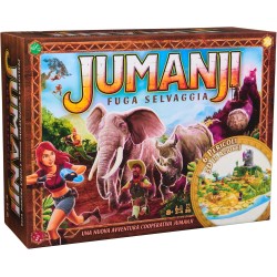 Editrice Giochi - Jumanji Fuga Selvaggia, Jumanji Il Gioco da Tavolo Cooperativo, Isola 3D, Giochi da Tavola di Avventura per Fa