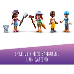 LEGO Friends Casa Galleggiante sul Canale, Giochi per Bambini di 7 Anni con Giardino, 4 Mini Bamboline e Animali, 41702