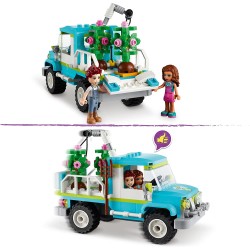 LEGO Friends Veicolo Pianta-Alberi, Set Ispirato alla Natura con Giardino, Auto e Animali, per Bambini di 6 Anni, 41707