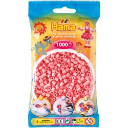 Hama - Bustina Perline, 1000 Pezzi, Colore: Rosa - AMA207-06