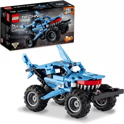 LEGO Technic Monster Jam Megalodon, da Camion a Macchina Giocattolo Low Racer Lusca, per Bambini di 7 Anni, 42134