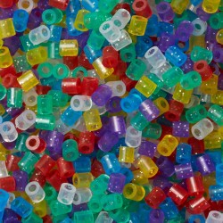 Hama - Bustina Perline, 1000 Pezzi, Colore: Misto glitterato - AMA207-54