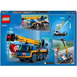 LEGO City Great Vehicles Gru Mobile, Veicoli da Cantiere, Camion Giocattolo, Giochi per Bambini dai 7 Anni in su, 60324