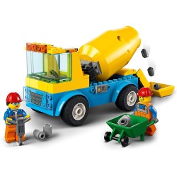 LEGO City Great Vehicles Autobetoniera, Camion Giocattolo, Giochi per Bambini dai 4 Anni in su con Veicoli da Cantiere, 60325