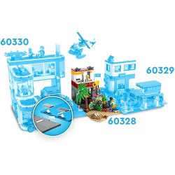 LEGO City Postazione del Bagnino, Set con ATV e Strada, Giocattoli Creativi, Idea Regalo per Bambini di 5 Anni, 60328