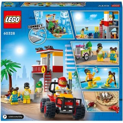 LEGO City Postazione del Bagnino, Set con ATV e Strada, Giocattoli Creativi, Idea Regalo per Bambini di 5 Anni, 60328