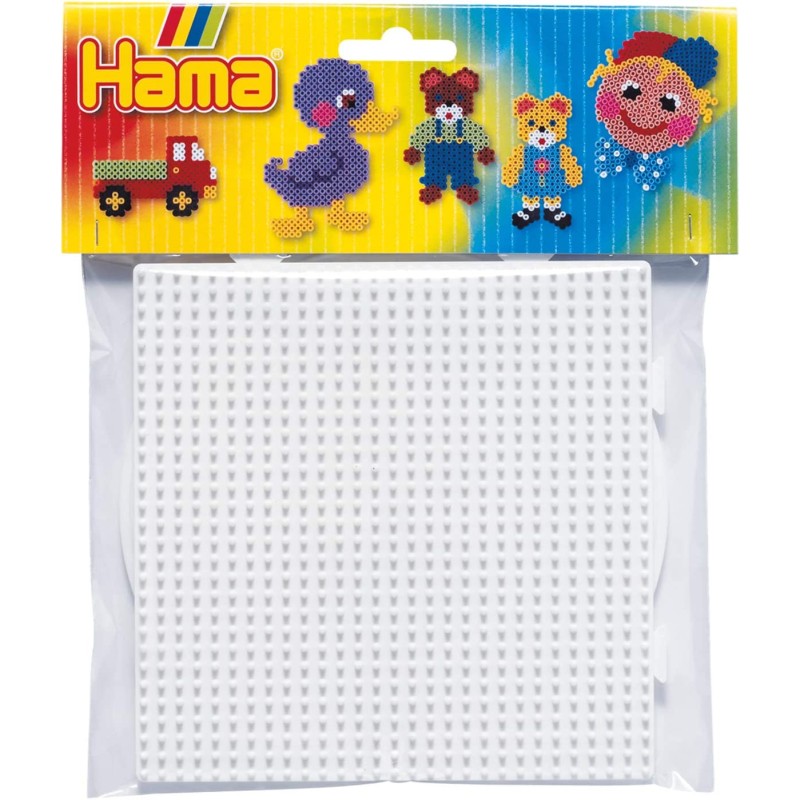 Hama - Set di 2 Pannelli Forati per Perline da Stirare, Forma Tonda e Quadrata - AMA4453