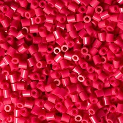 Hama - Bustina Perline, 1000 Pezzi, Colore: Rosso Lampone - AMA207-29