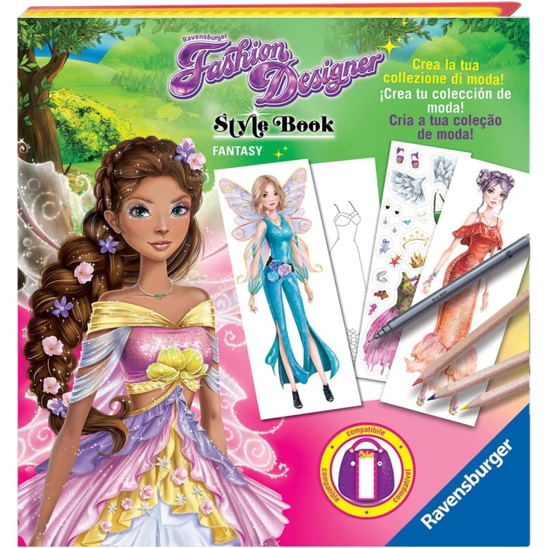 Ravensburger - Fashion Designer Style Book, Fantasy - RAV20184