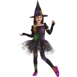 Rubies - Costume per bambini - Strega Ragnatela, Taglia S (3/4 anni)