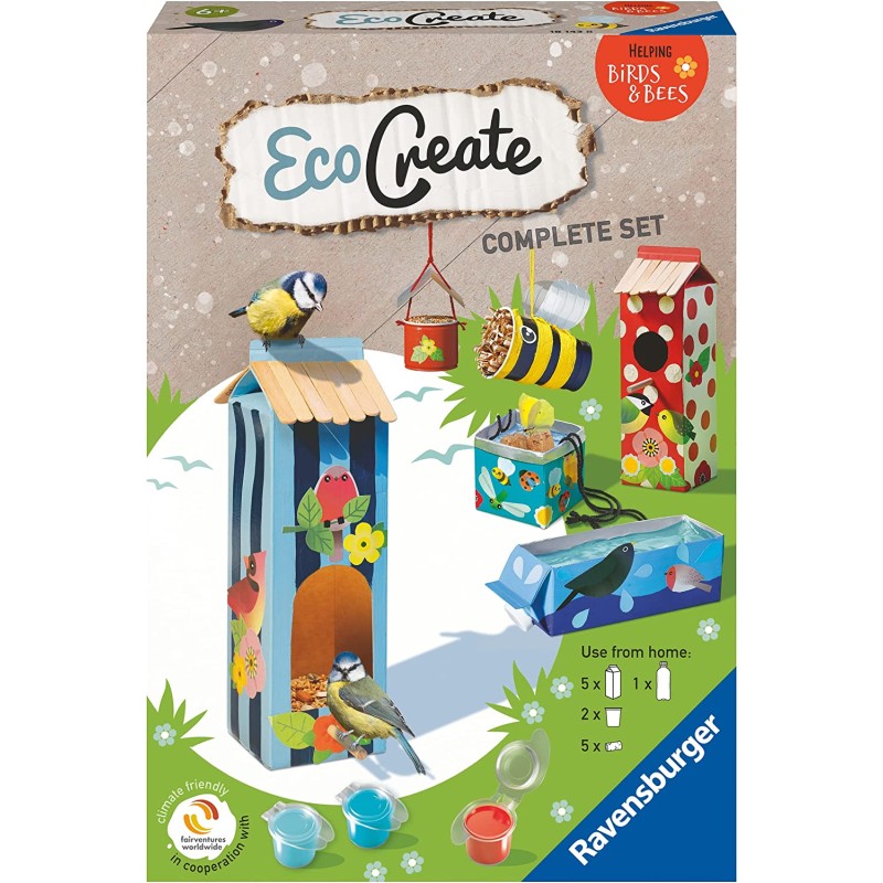 Ravensburger - EcoCreate Midi, Api e Uccelli - RAV18143.8