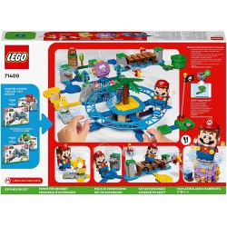 LEGO Super Mario Spiaggia del Ricciospino Gigante - Pack di Espansione, Giocattolo con Yoshi e Delfino, Regalo 7 Anni, 71400