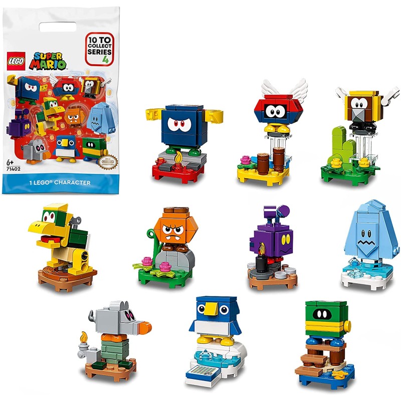 LEGO Super Mario Pack Personaggi - Serie 4, Giocattoli per Bambini da Collezionare (1 Pezzo a Caso in Ogni Confezione), 71402