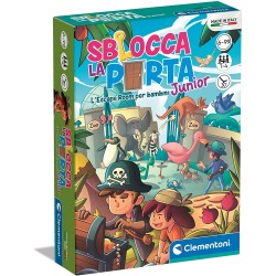 Clementoni - Sblocca La Porta Junior Tavolo Escape Room, Gioco di società - CL16774