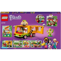 LEGO Friends Il Mercato dello Street Food, Include Camion dei Tacos e Bar dei Frullati, Giochi per Bambini dai 6 Anni, 41701