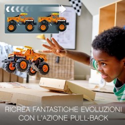 LEGO Technic Monster Jam El Toro Loco, Set 2 in 1 Camion e Macchina Giocattolo, per Bambini di 7 Anni, 42135