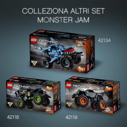 LEGO Technic Monster Jam El Toro Loco, Set 2 in 1 Camion e Macchina Giocattolo, per Bambini di 7 Anni, 42135