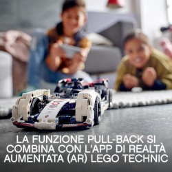 LEGO Technic Formula E Porsche 99X Electric, Auto da Corsa con App AR, Modellino da Costruire, Macchina Giocattolo, 42137