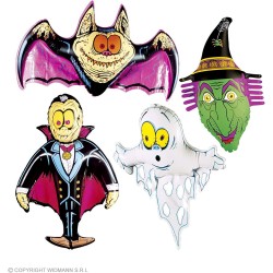 Widmann - Personaggio Gonfiabile Halloween Fluorescente, 4640Q