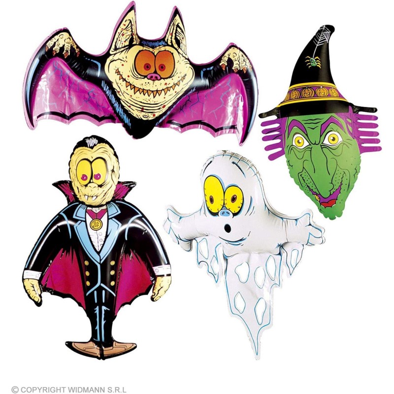 Widmann - Personaggio Gonfiabile Halloween Fluorescente, 4640Q