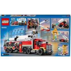 LEGO City Unità di Comando Antincendio, Giocattoli per Bambini di 6 Anni, con Vigile del Fuoco, 60282