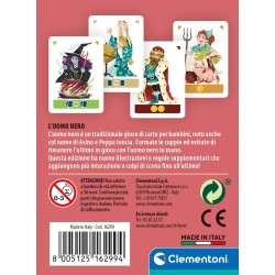 Clementoni - Uomo Nero Mazzo, Carte da Gioco Bambini, 2-6 Giocatori - CL16299