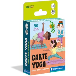 Clementoni - Yoga Mazzo di Carte bambini, gioco di società per tutta la famiglia, 1-6 giocatori - CL16300