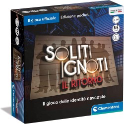 Clementoni - Soliti Ignoti Pocket - gioco da tavolo per adulti, gioco in scatola per tutta la famiglia, gioco da tavolo programm