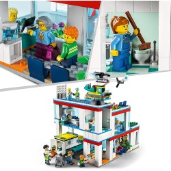 LEGO City Ospedale, Set con Autoambulanza Giocattolo ed Elicottero di Soccorso, Giochi per Bambini dai 7 anni, 60330